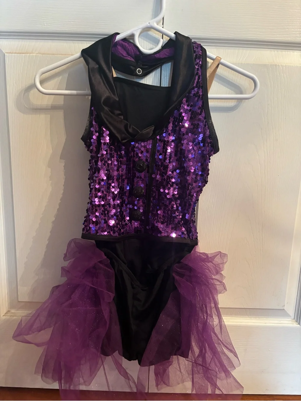 Purple Sequin Tutu Costume Dress - Kids